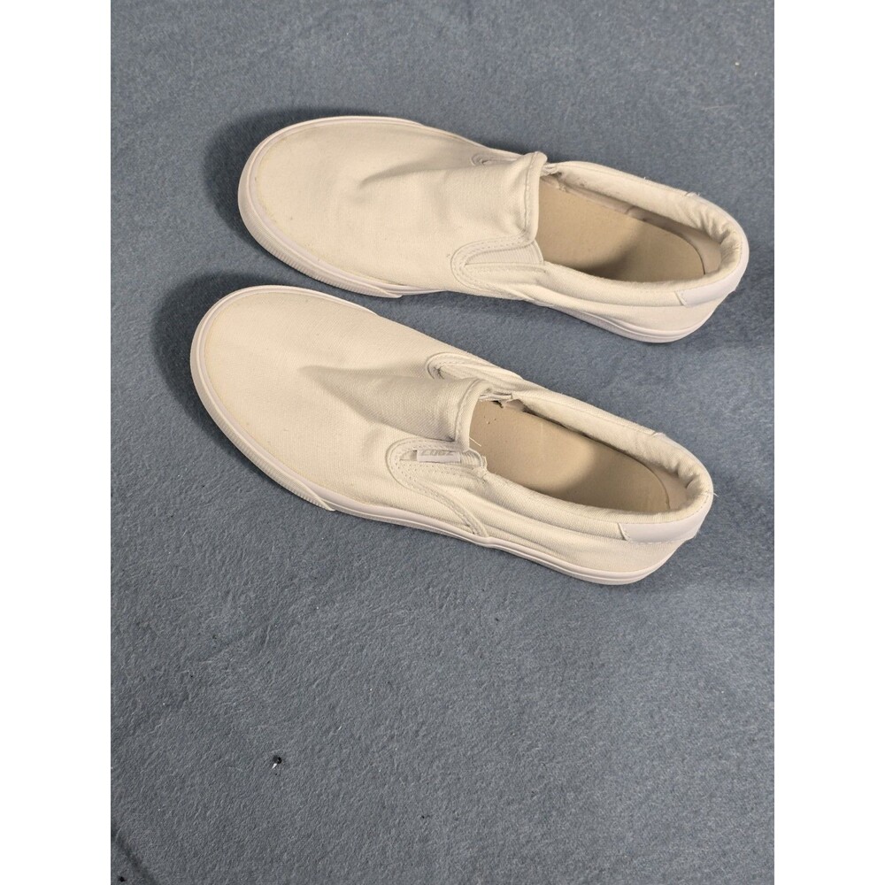 Lugz Clipper Slip-On Canvas Sneaker White  Sz 7